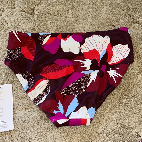 ATHLETA SET SQUARE NECK BRA CUP TANKINI , CLEAN FULL BIKINI BOTTOM NWT - Picture 10 of 10